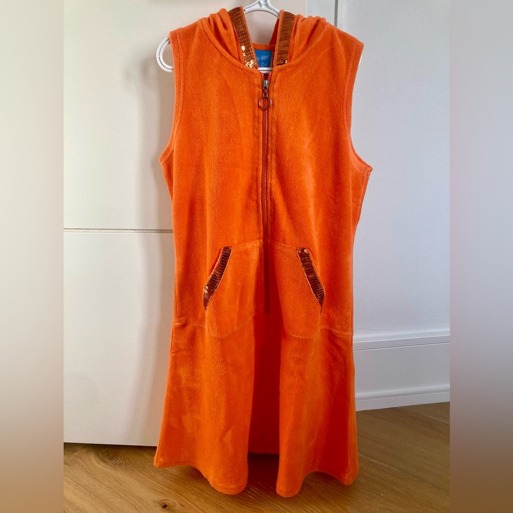 Girls terry beach cover/ loungewear